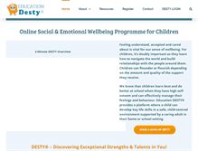 Tablet Screenshot of educationdesty.com